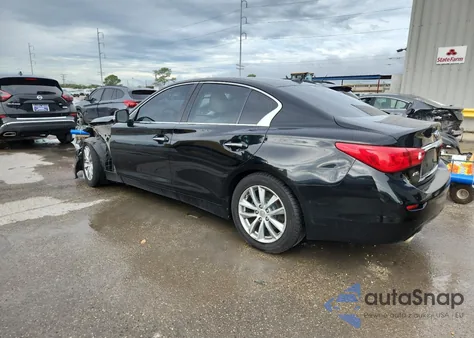 2014 Infiniti Q50 Base z USA, uszkodzony, nr VIN JN1BV7AR0EM688858